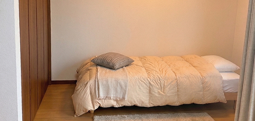セキュリティ万全な部屋での就寝
